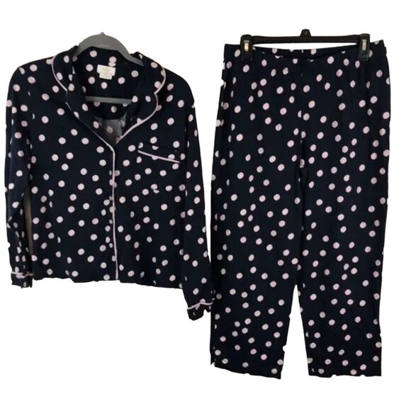 Kate Spade Dream a Little Dream Polka Dot Pajama Set Women's Size Small Good Con - Picture 2 of 8